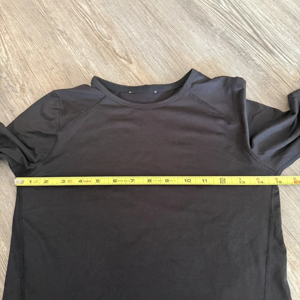 Patagonia Girls Large 12‎ Capilene Baselayer Longsleeve Black Shirt